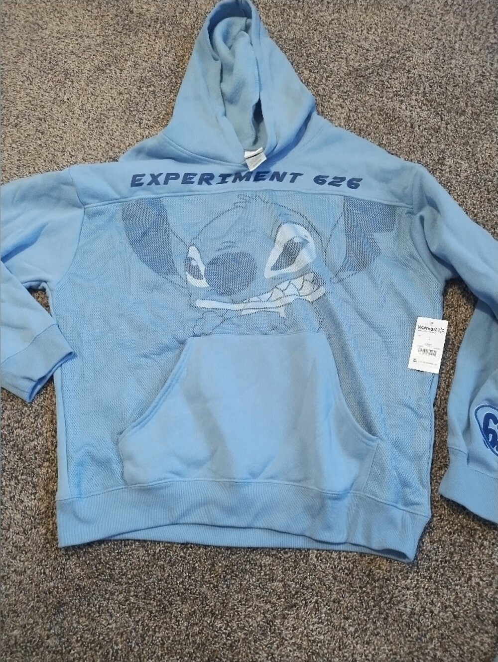 Disney Light Blue Stitch 'Experiment 626' Men's Hoodie